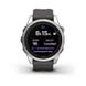 Смарт-часы Garmin Fenix 7S Pro - Solar Edition - серебристые с графитовым ремешком 7