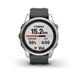 Смарт-часы Garmin Fenix 7S Pro - Solar Edition - серебристые с графитовым ремешком 8