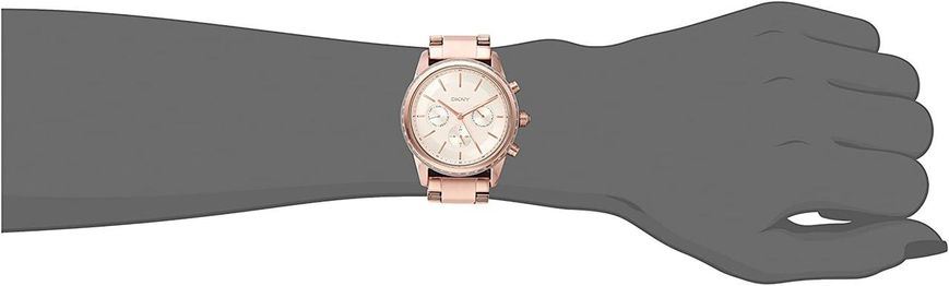 Часы наручные женские DKNY NY2331 кварцевые, на браслете, цвет розового золота, США