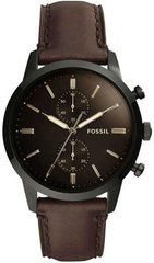 Часы наручные мужски FOSSIL FS5437 кварцевые, ремешок из кожи, США