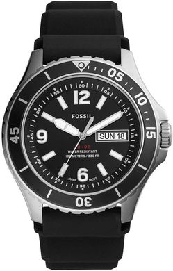 Часы наручные мужские FOSSIL FS5689 кварцевые, каучуковый ремешок, США