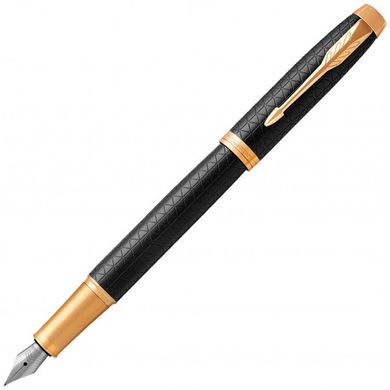 Ручка перова Parker IM 17 Premium Black GT FP F 24 011 з позолотою