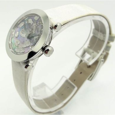 Часы наручные женские Korloff LL3SB кварцевые, бриллианты на циферблате, сатиновый ремешок