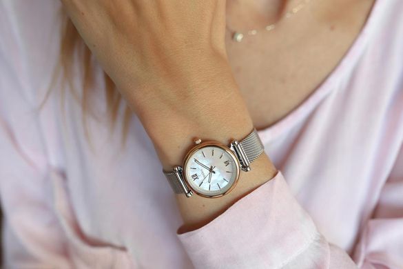 Часы наручные женские FOSSIL ES4614 кварцевые, "миланский" браслет, США