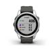 Смарт-годинник Garmin Fenix 7S сріблястий з ремінцем сірий графіт 7