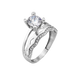 Серебряное кольцо двойное 1