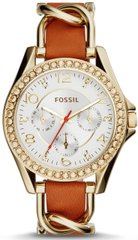 Часы наручные женские FOSSIL ES3723 кварцевые, кожаный ремешок, США