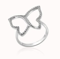 Серебряное кольцо Бабочка 16