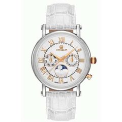 Часы наручные женские Hanowa 16-6059.12.001.01 кварцевые, белый ремешок из кожи, Швейцария