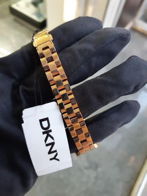 Часы наручные женские DKNY NY2592 кварцевые, сталь, цвет розового золота, США УЦЕНКА