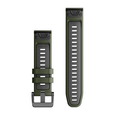 Ремешок Garmin QuickFit 22 для часов Epix, Fenix, Instinct, Forerunner, MARQ, Descent и других, мох/графит