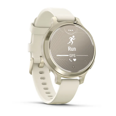 Смарт-часы Garmin Lily 2 Active в цвете лунное золото с силиконовым ремешком цвета слоновой кости