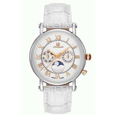 Часы наручные женские Hanowa 16-6059.12.001.01 кварцевые, белый ремешок из кожи, Швейцария
