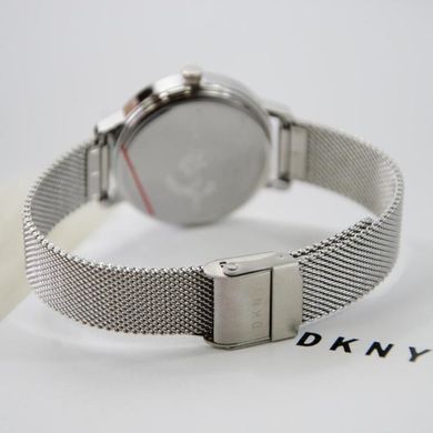 Часы наручные женские DKNY NY2702 кварцевые, декор под мрамор, серебристые, США