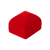 Футляр для ювелірних прикрас квадрат червоний оксамит