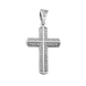 Срібний хрестик з камінням 1