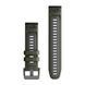 Ремешок Garmin QuickFit 22 для часов Epix, Fenix, Instinct, Forerunner, MARQ, Descent и других, мох/графит