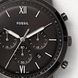 Часы наручные мужские FOSSIL FS5535 кварцевые, каучуковый ремешок, черные, США 5