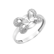 Серебряное кольцо Бабочка 1