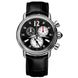 Годинник-хронограф наручний жіночий Aerowatch 81940 AA04 кварцові, 8 діамантів, чорний шкіряний ремінець 1