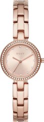 Часы наручные женские DKNY NY2826 кварцевые, с фианитами, цвет розового золота, США