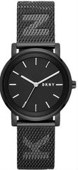 Часы наручные женские DKNY NY2704 кварцевые, "миланский" браслет с логотипом, черные, США