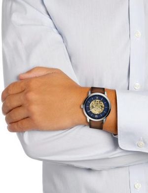 Часы наручные мужские FOSSIL ME3160 автоподзавод, ремешок из кожи, США