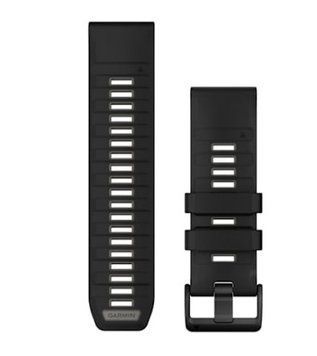 Ремінець Garmin QuickFit 26 чорний/темно-сірий для Fenix, Tactix, Quatix, D2, Foretrex, Descent