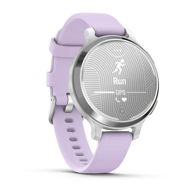 Смарт-часы Garmin Lily 2 Active серебристые с силиконовым ремешком цвета фиолетовый жасмин