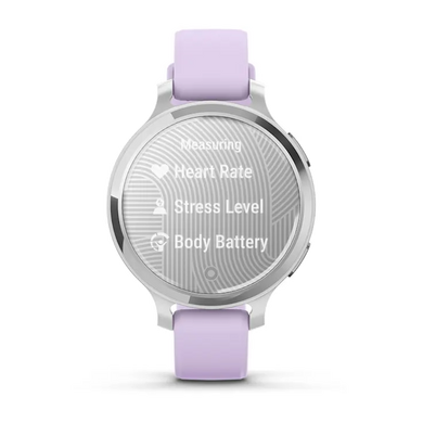 Смарт-часы Garmin Lily 2 Active серебристые с силиконовым ремешком цвета фиолетовый жасмин