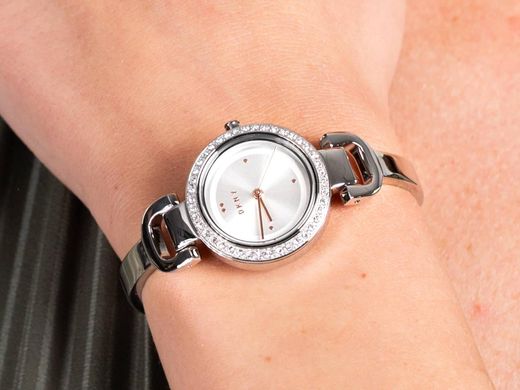 Часы наручные женские DKNY NY2861 кварцевые, с фианитами, серебристые, США