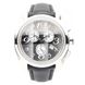 Часы наручные женские Korloff K21Q/333, кварцевый хронограф с бриллиантами, серый ремешок из кожи теленка 1
