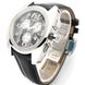 Часы наручные женские Korloff K21Q/333, кварцевый хронограф с бриллиантами, серый ремешок из кожи теленка 2