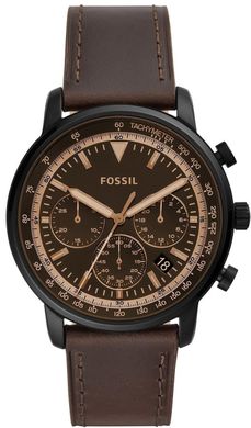 Часы наручные мужские FOSSIL FS5529 кварцевые, ремешок из кожи, США