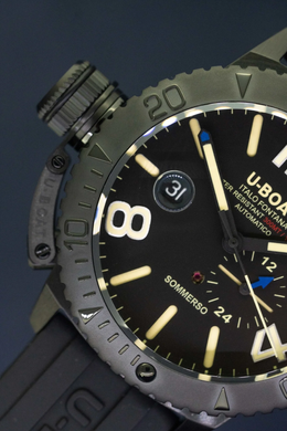 Годинник наручний чоловічий U-BOAT 9015 SOMMERSO DLC S/N:0513 &ndash; дайверський