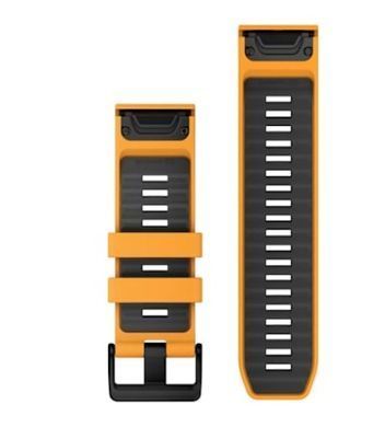 Ремінець Garmin Spark Orange/Graphite 26 мм для Fenix, Tactix, Quatix, D2, Foretrex, Descent