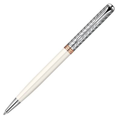 Шариковая ручка Parker Sonnet Slim Metal & Pearl CT BP 85 531M