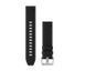 Шкіряний/каучуковий ремінець Garmin QuickFit 22 для годинників Epix, Fēnix, Instinct та інших, чорний/зелений