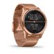 Смарт-годинник Garmin Vivomove Luxe рожеве золото 18K PVD з ремінцем "меланська петля" 3