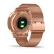 Смарт-годинник Garmin Vivomove Luxe рожеве золото 18K PVD з ремінцем "меланська петля" 6