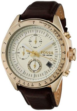 Часы наручные мужские FOSSIL DE5004 кварцевые, ремешок из кожи, США