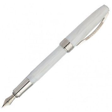 Ручка пір'яна Visconti 78300A10FP Venus Marble White FP Steel F