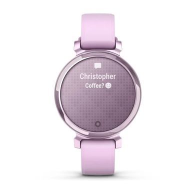 Смарт-годинник Garmin Lily 2, бузковий металік з бузковим силіконовим ремінцем