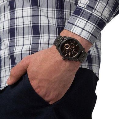 Годинники наручні чоловічі FOSSIL FS4682 кварцові, на браслеті, чорні, США