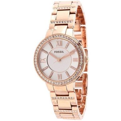 Часы наручные женские FOSSIL ES3284 кварцевые, на браслете, цвет розового золота, США