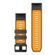 Ремінець Garmin QuickFit 26 Graphite/Spark Orange, темно-сірий/помаранчевий для Fenix, Tactix, Quatix, D2, Foretrex