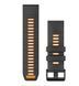 Ремінець Garmin QuickFit 26 Graphite/Spark Orange, темно-сірий/помаранчевий для Fenix, Tactix, Quatix, D2, Foretrex