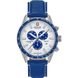 Часы наручные мужские Swiss Military-Hanowa 06-4314.04.003 кварцевые, синий ремешок из кожи, Швейцария 1