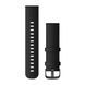 Быстросъемный ремешок Garmin из кожи 22 мм для часов Venu 3 черный со сланцевой фурнитурой