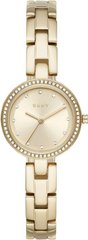Часы наручные женские DKNY NY2825 кварцевые, с фианитами, цвет желтого золота, США